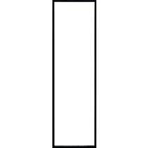 Miroir Léna noir 30x120cm - INVENTIV