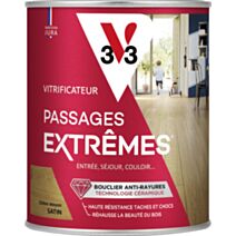 Vitrificateur passages extrêmes aspect mat chêne moyen satiné 0,75L - V33