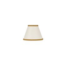 Abat jour conique avec galon diamètre 14 cm gazelle ivoire COREP