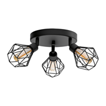 Plafonnier LED Zapata noir G9 3 X 3W - EGLO