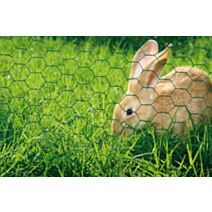GRILLAGE HEXAGONAL ACIER PLASTIFIE MAILLE 25X25mm 1X3m