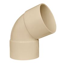COUDE PVC 67°30 D80 FF SABLE