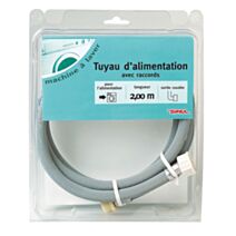 Tuyau alimentation machine à laver FF sortie coudée - 2,50 m