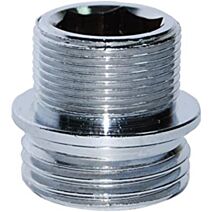 Raccord de bec robinet mâle 15x21-22X100, argent - 1179618 - BOUTTE