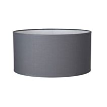 Abat-jour Cylindre Coton Ardoise E27 Ø40cm - COREP