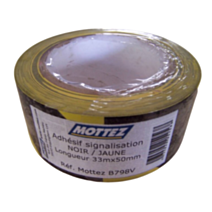Bande de signalisation Jaune et Noir Mottez