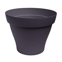 POT ROND ROMEO NOIR/VIOLINE D30 H24 cm BHR