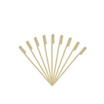 50 brochettes à poignées bambou 15 cm