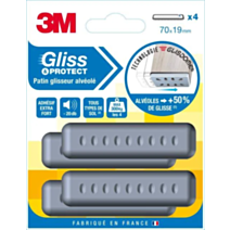 Patin glisseur alvéolé 70x19mm - 3M