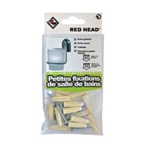 Kit fixation petite salle de bain grapex Ø6 + vis Ø3.5x30 + vis Ø4X40mm - RED HEAD