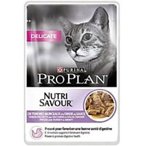 Pâtée Chat Delicate à la Dinde 85gr - PRO PLAN NUTRISAVOUR