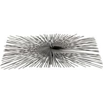 Hérisson de ramonage rectangulaire en acier plat 200 x 400 mm