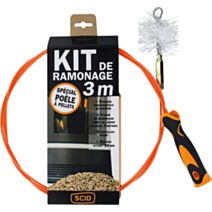 Kit de ramonage spécial poêle à pellets 