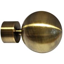 Embout de barre à rideaux Ø28 boule doré vieilli