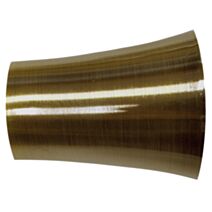 Embout de barre à rideau Ø28 pommeau doré vieilli