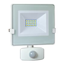 TIBELEC Projecteur LED ONE 10W blanc avec détecteur