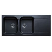 Evier en résine AMBRE 2C+1EGT NOIR