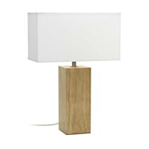 Lampe Cubic naturel/blanc l32 h46