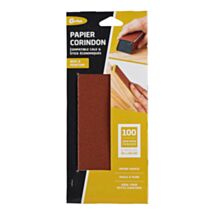 Set de 6 feuilles 93 x 230 mm corindon grain 100 - GERLON