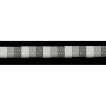 Rideau de porte Antilles gris/blanc