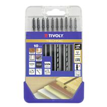 Coffret 10 lames scie sauteuse T pour bois TIVOLY