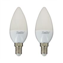 2 ampoules SMD E14 470lm 6W blanc chaud - XANLITE