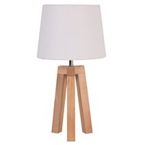 Lampe Stockholm Bois Certifié FSC® Blanc 40cm 40W - COREP