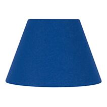 Abat-jour forme conique D19 coton bleu roy 