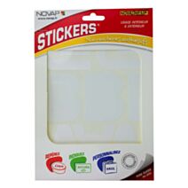 pochette NOVADHESIF lettres 60 mm blanc