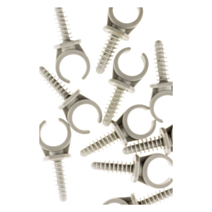 CLIP TUBE ZENITECH GRIS PVC D20MM X10