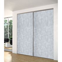 Porte de placard YKARIO RECOUPABLE, 1 partie, décor Bois cimenté