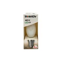 Ampoule Retroled filament E14 flamme 470lm 5W blanc neutre - INVENTIV