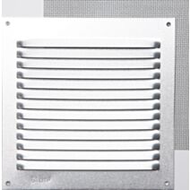 Grille aération aluminium mat à visser 15x15cm