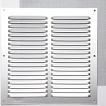 Grille aération aluminium mat à visser 20x20cm