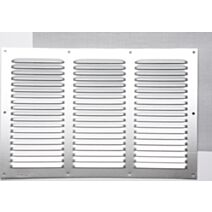 GRILLE À VISSER ALU ARGENT 20 X 30 CM AVEC MOUSTIQUAIRE