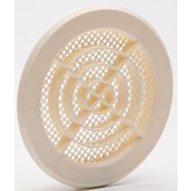 Grille aération beigeà clipser Ø 12,1cm