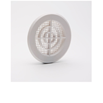 Grille aération blanc à clipser Ø 10cm