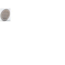 Grille aération +  moustiquaire blanc à encastrer Ø9,4cm