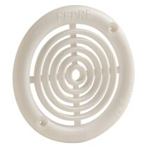 Grille aération blanc à visser Ø 10.3cm