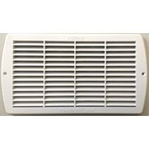 Grille aération aluminium blanc à encastrer 15,2x27,6cm