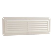 Grille aération blanc à visser 9x26cm
