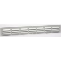 Grille d'aération aluminium argentée 5x40cm