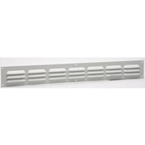 Grille d'aération aluminium blanc 5x40cm