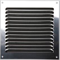 GRILLE Â VISSER INOX 15 X 15 CM AVEC MOUSTIQUAIRE
