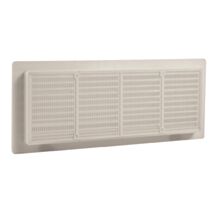 Grille aération aluminium blanc à encastrer 10,2x25,7cm
