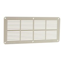Grille aération blanc à visser 11x25,5cm