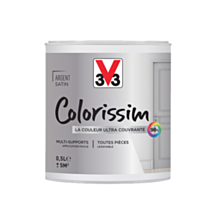 Peinture multisupport Colorissim argent satin 0,5L - V33
