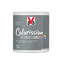 Peinture multisupport Colorissim gris zinc satin 0,5L - V33