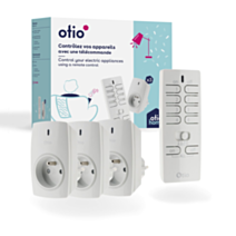 Pack télécommande + 3 prises - 3680W - OTIO