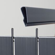 Lisse de finition pour lames occultantes Lixo+ gris 2,50m - DIRICKX